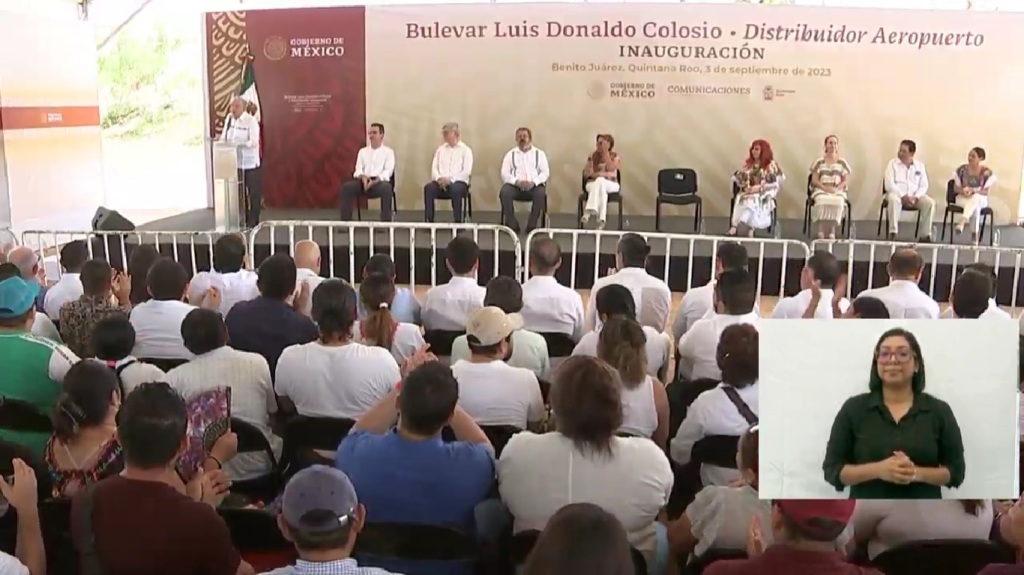 #QuintanaRoo Inaugura Gobierno Federal remodelación del bulevar Colosio de Cancún 