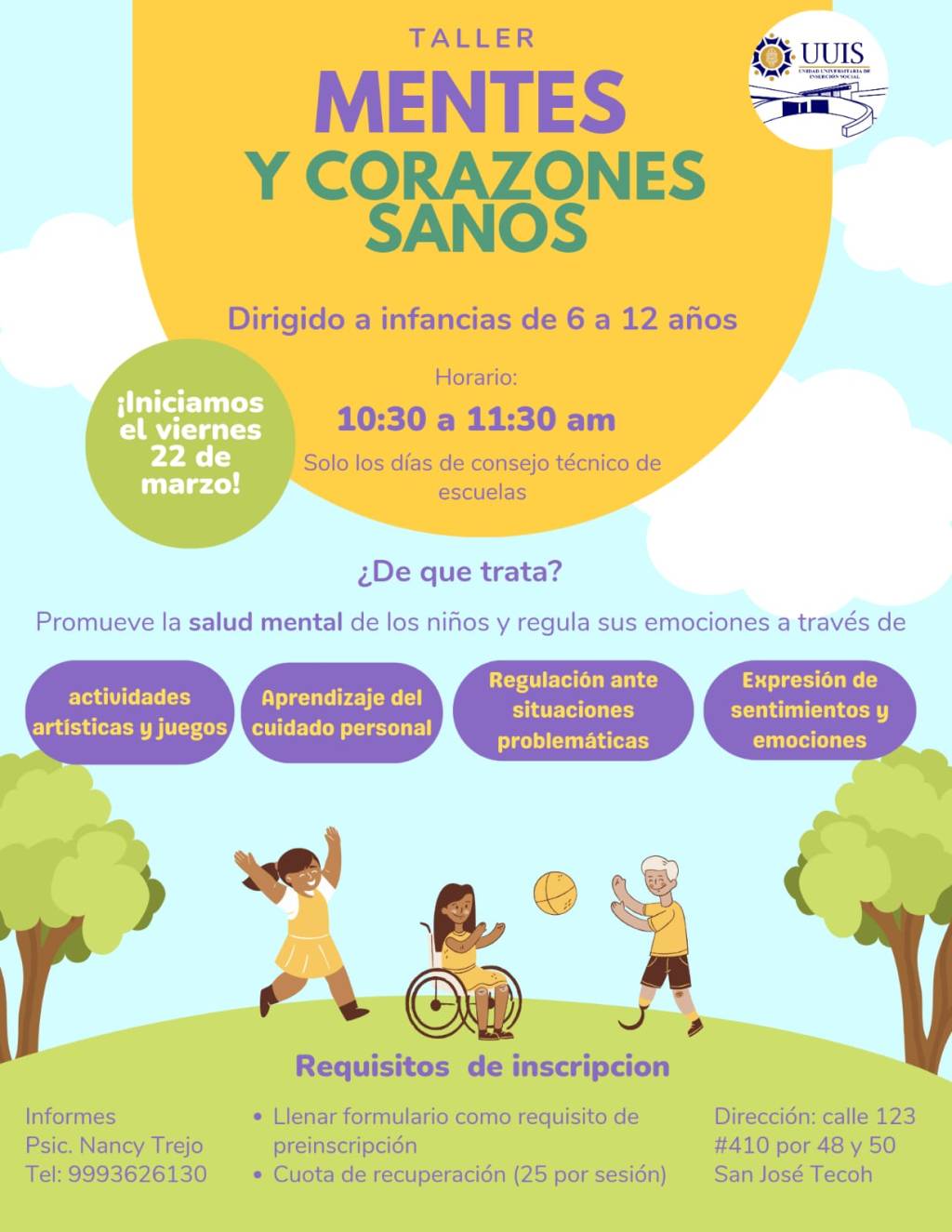 #Yucatán #UADY crea taller para cuidar la salud física y mental de niñas y niños